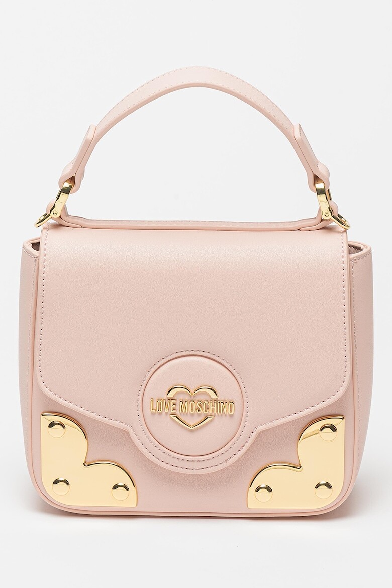 

Сумочка из экокожи с металлическими деталями Love Moschino, розовый