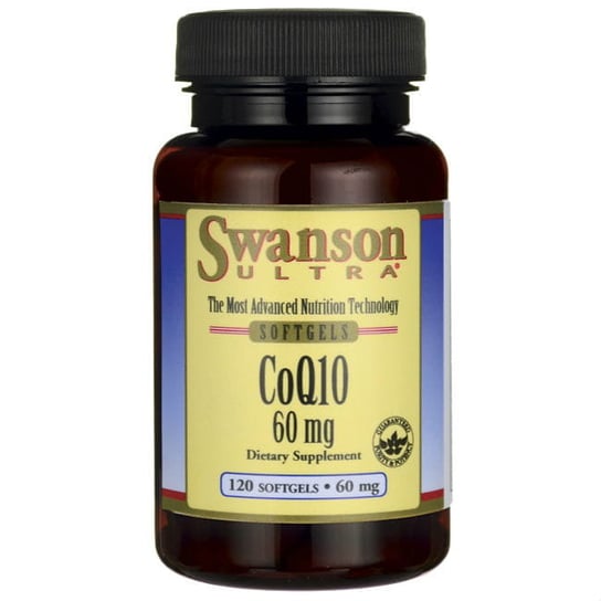 Swanson, Коэнзим Q10 60 мг CoQ10, 120 капсул swanson коэнзим q10 высокая эффективность 120 мг 100 капсул