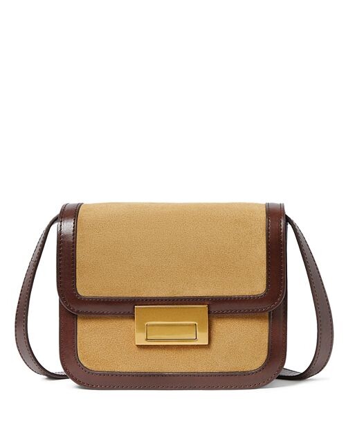 

Маленькая кожаная сумка через плечо Desi Loeffler Randall, цвет Brown