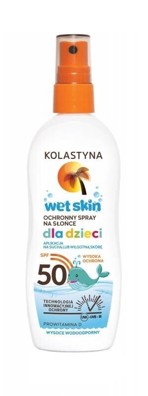 

Kolastyna Sun Wet Skin Kids SPF50 спрей для загара, 150 ml