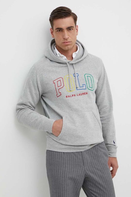 

Толстовка с капюшоном Polo Ralph Lauren, серый