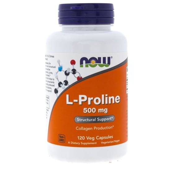 L-Пролин БАД Now Foods, 500 мг, 120 капсул now foods l пролин 500 мг 120 растительных капсул