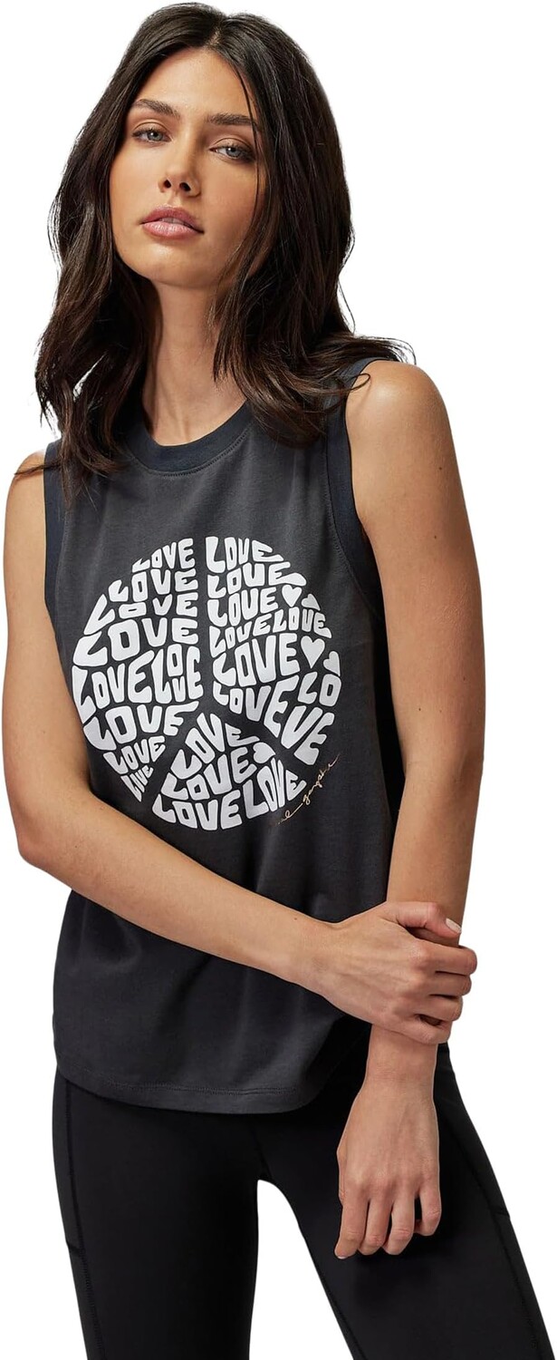 

Топ Love Peace Irina Muscle Tank Spiritual Gangster, цвет Vintage Black