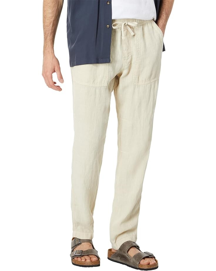 

Брюки Faherty Linen Drawstring, цвет Shore Stone