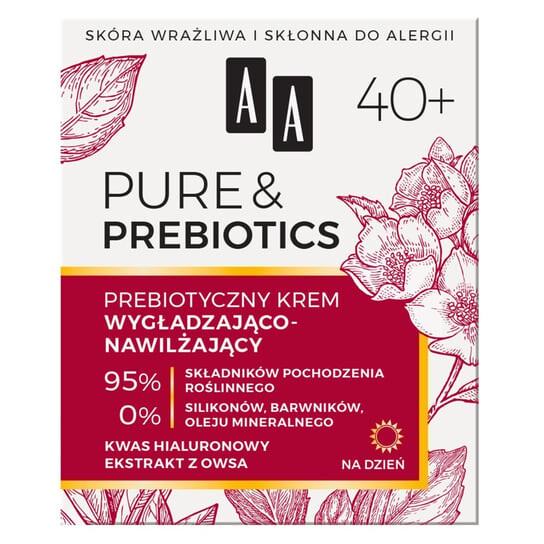 

Разглаживающий и увлажняющий крем с пребиотиками 40+, 50 мл AA, Pure & Prebiotics