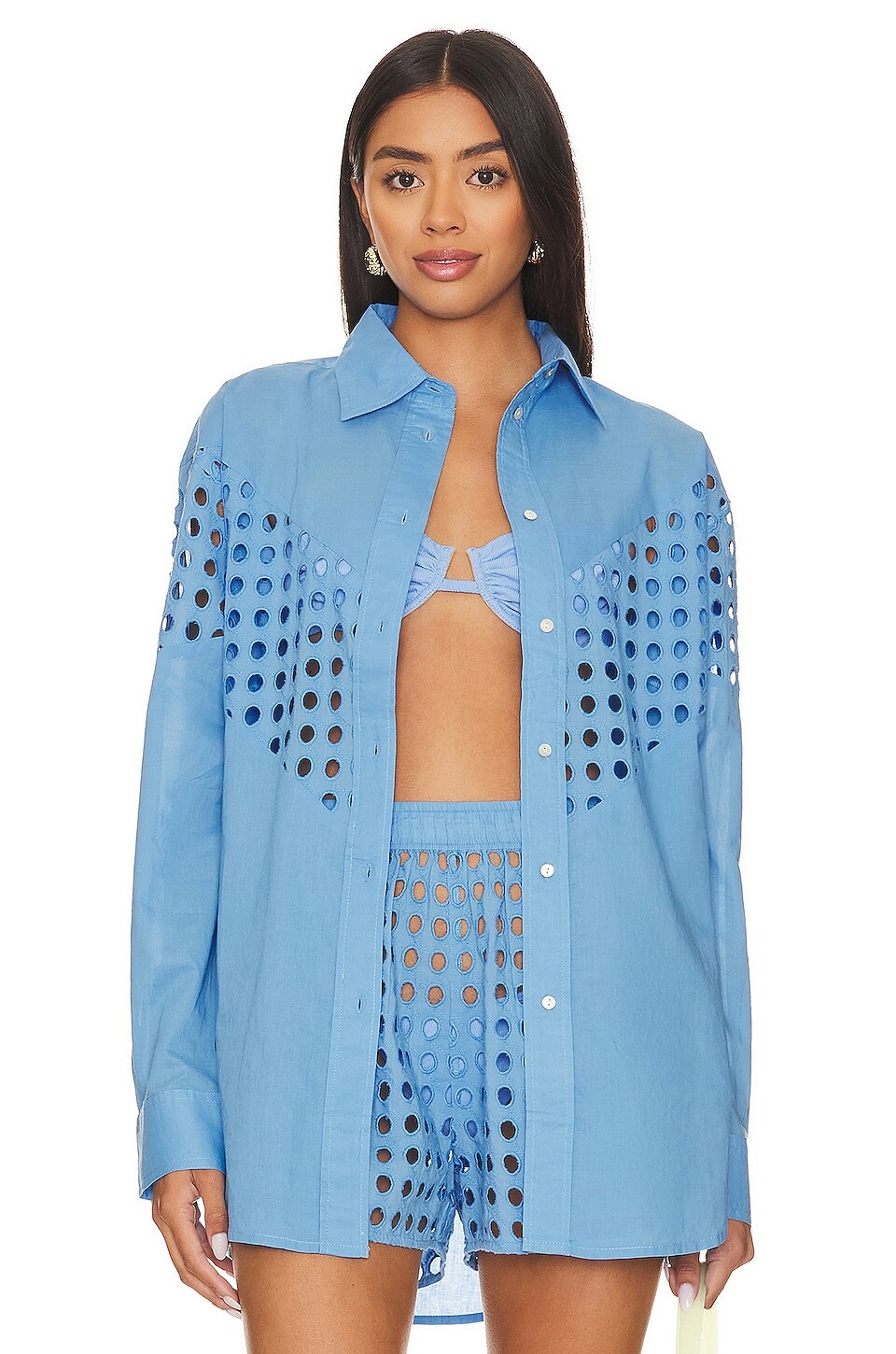 

Рубашка Solid & Striped The Arlette, цвет French Blue