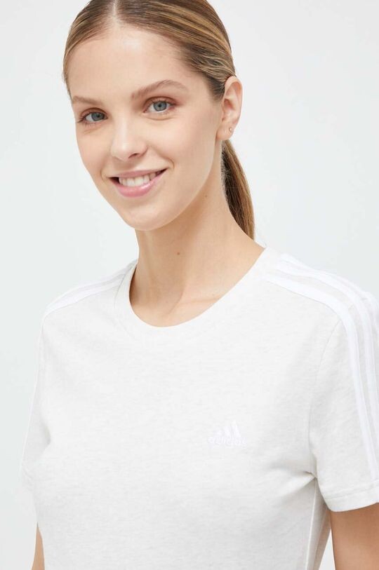 

Хлопковая футболка adidas, серый