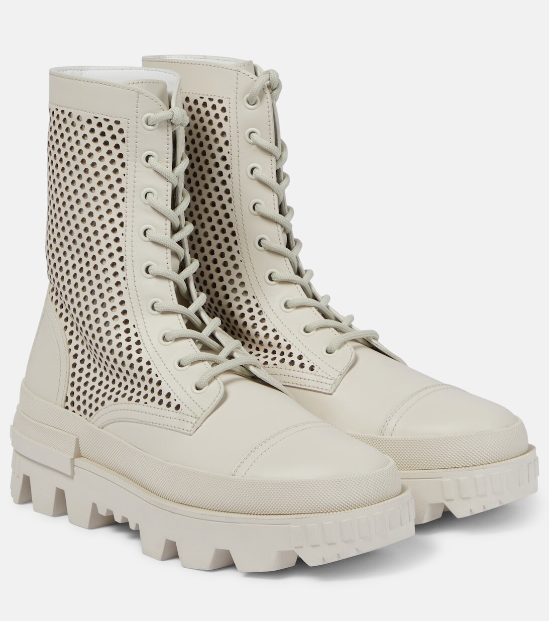 

Кожаные ботильоны Carinne Moncler, бежевый
