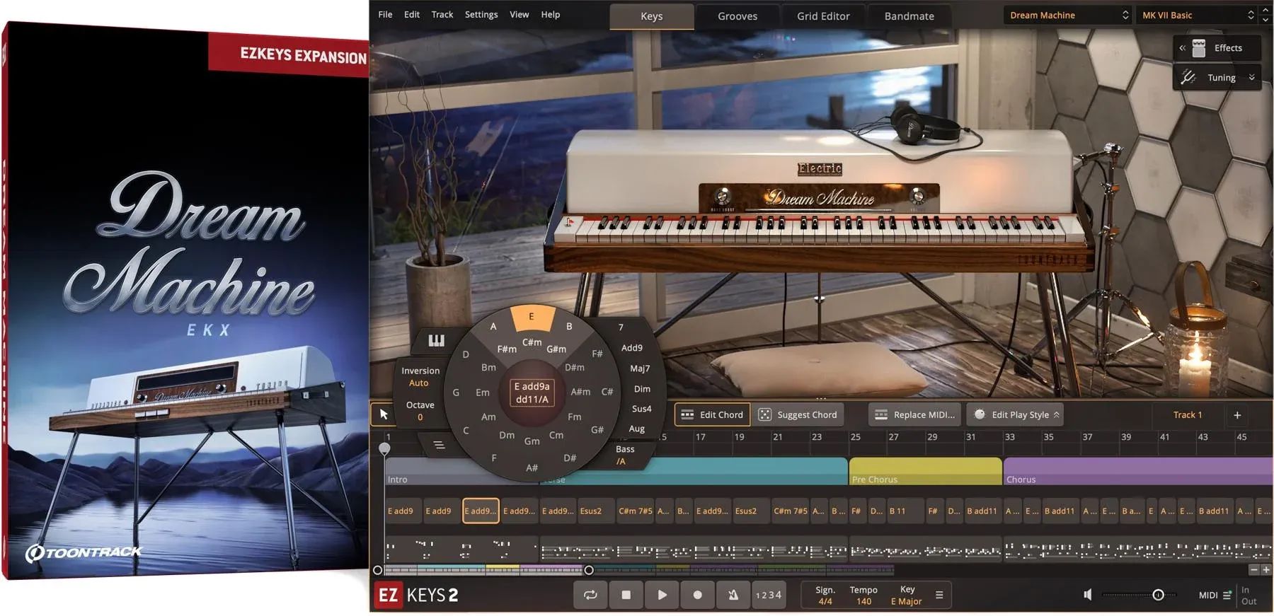 

Библиотека расширения Toontrack Dream Machine EKX для Toontrack EZkeys 2