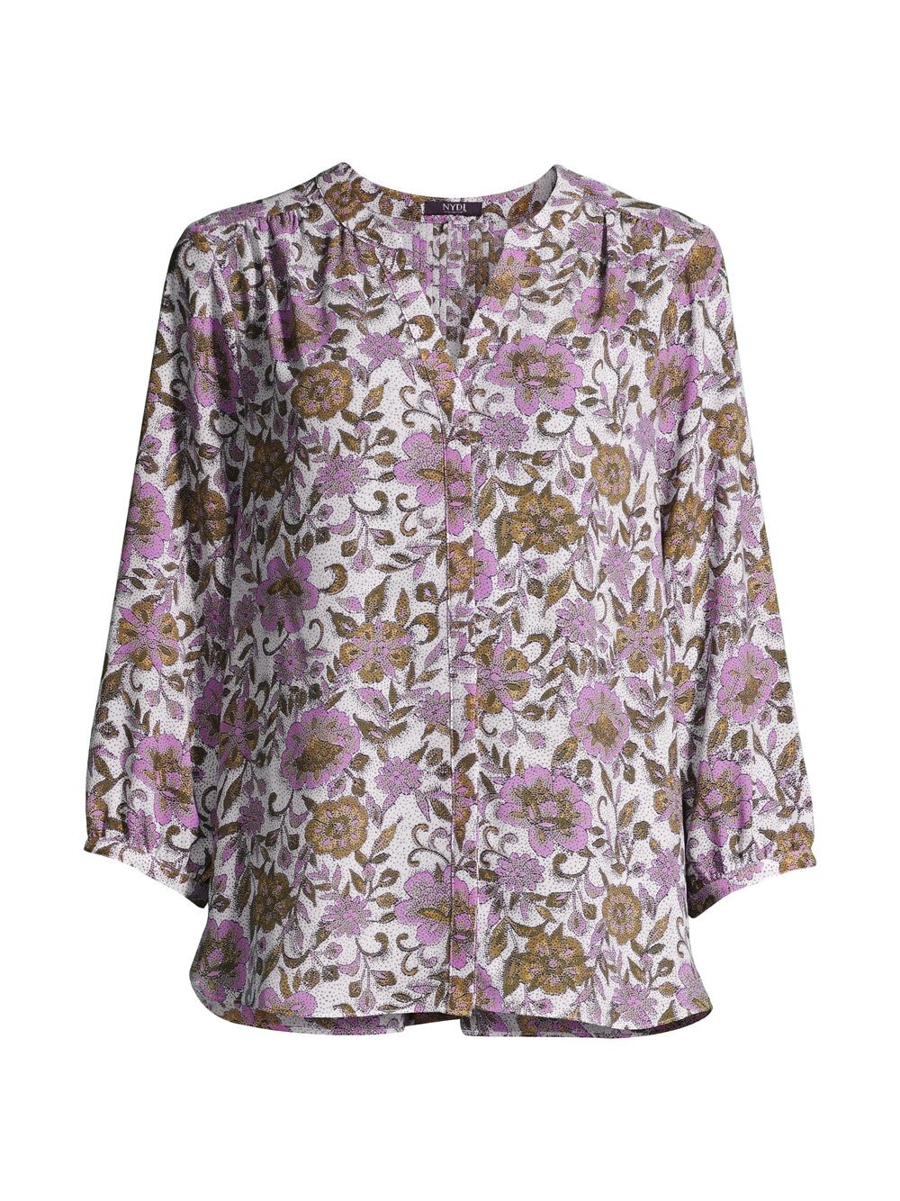 

Блузка с защипами и принтом NYDJ