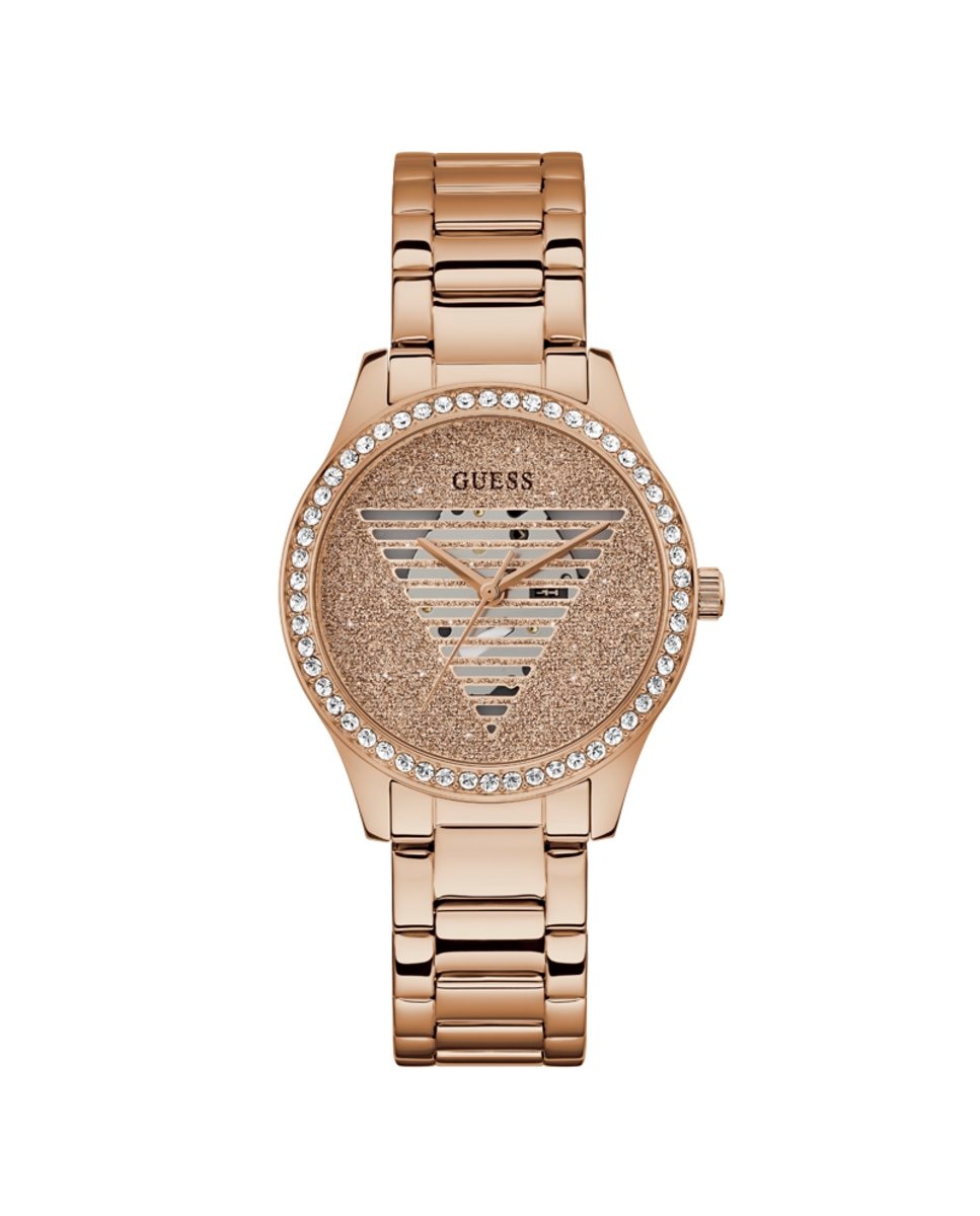 Женские стальные часы Lady idol GW0605L3 с ремешком из розового золота Guess, золотой