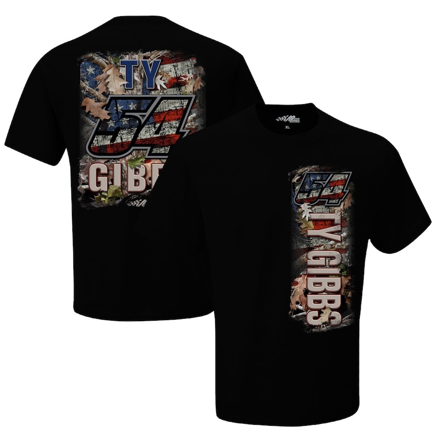 

Футболка с коротким рукавом Joe Gibbs Racing Team Collection Ty Gibbs, черный