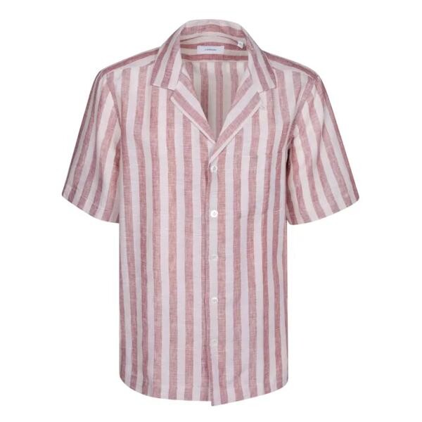 

Футболка linen shirt Lardini, розовый