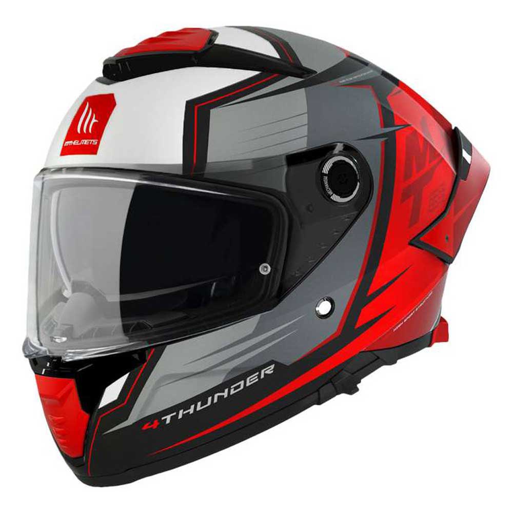 цена Шлем полнолицевой MT Helmets Thunder 4 SV Pental B5, красный