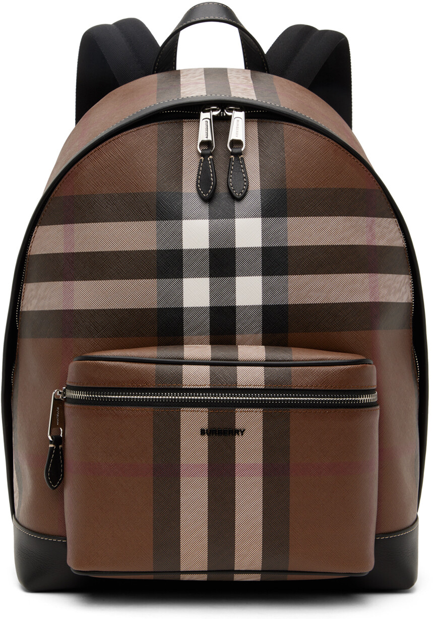 

Коричневый рюкзак в клетку Темная береза Burberry