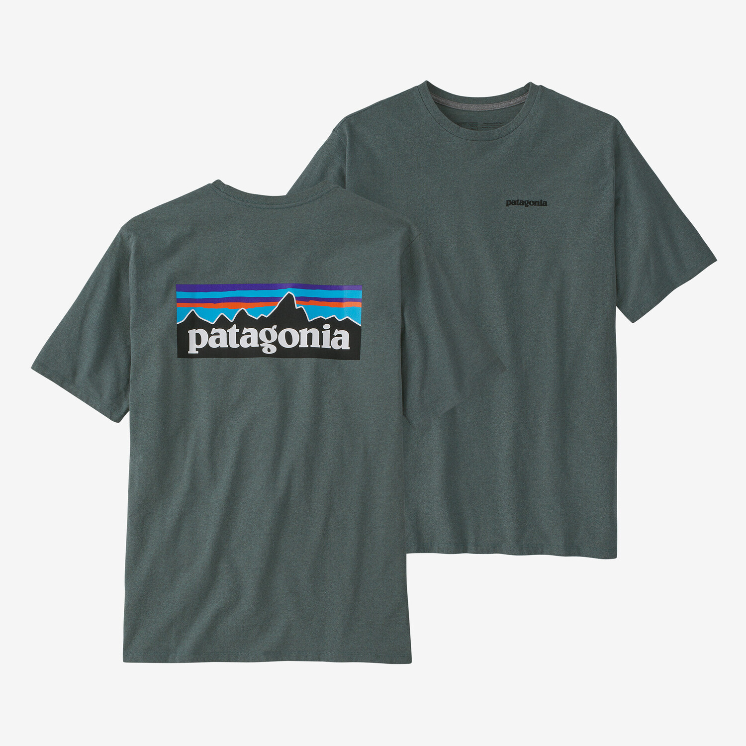 

Мужская футболка с логотипом P-6 Responsibili Patagonia, нуво зеленый
