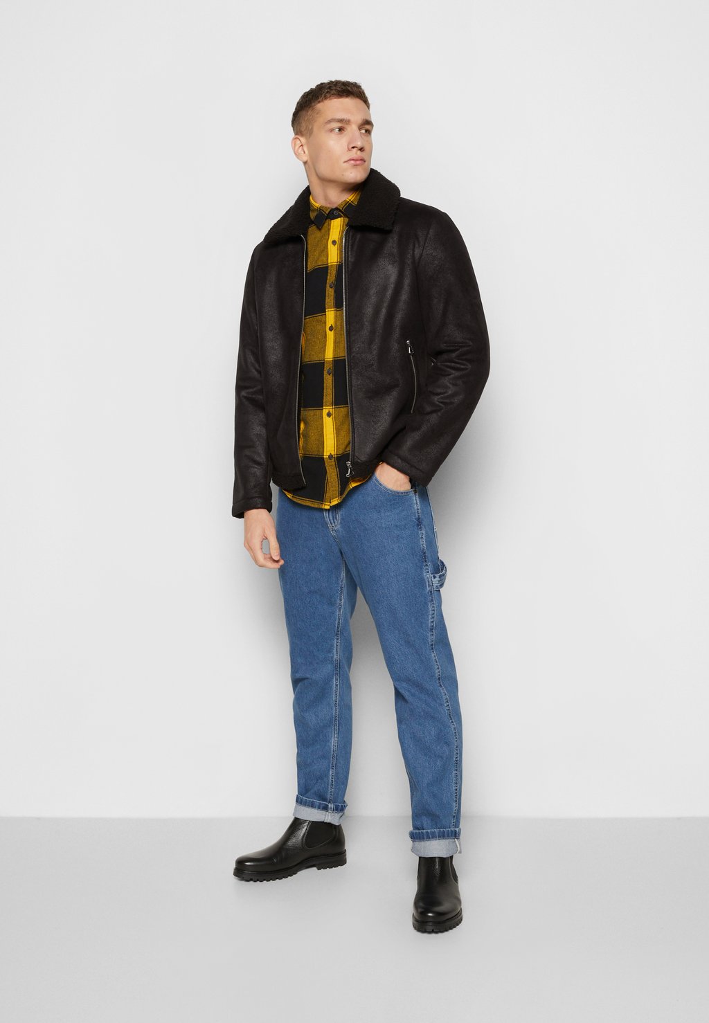 

Куртка из синтетической кожи Jack & Jones JJEAGLE JACKET, черный