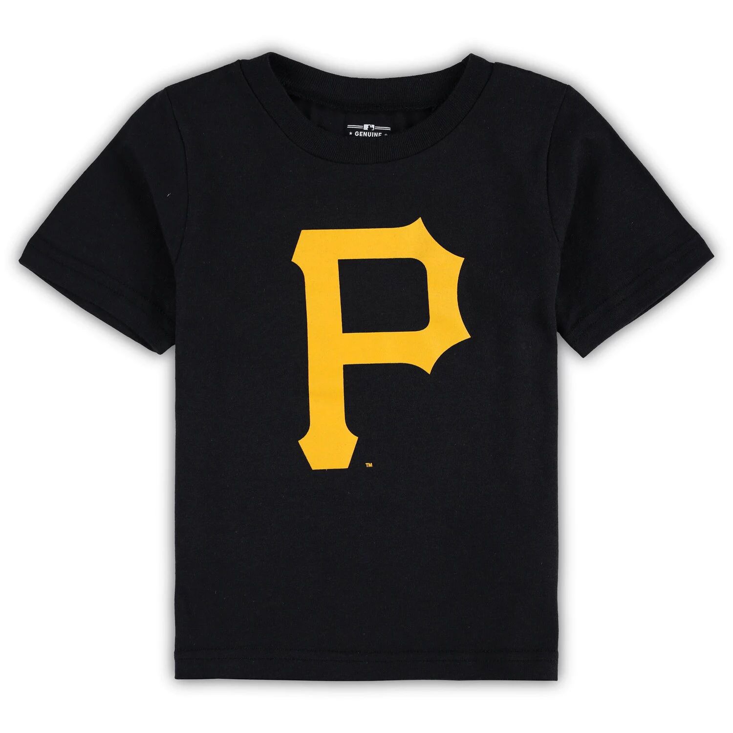 

Черная футболка для малышей с основным логотипом команды Pittsburgh Pirates Team Crew Outerstuff