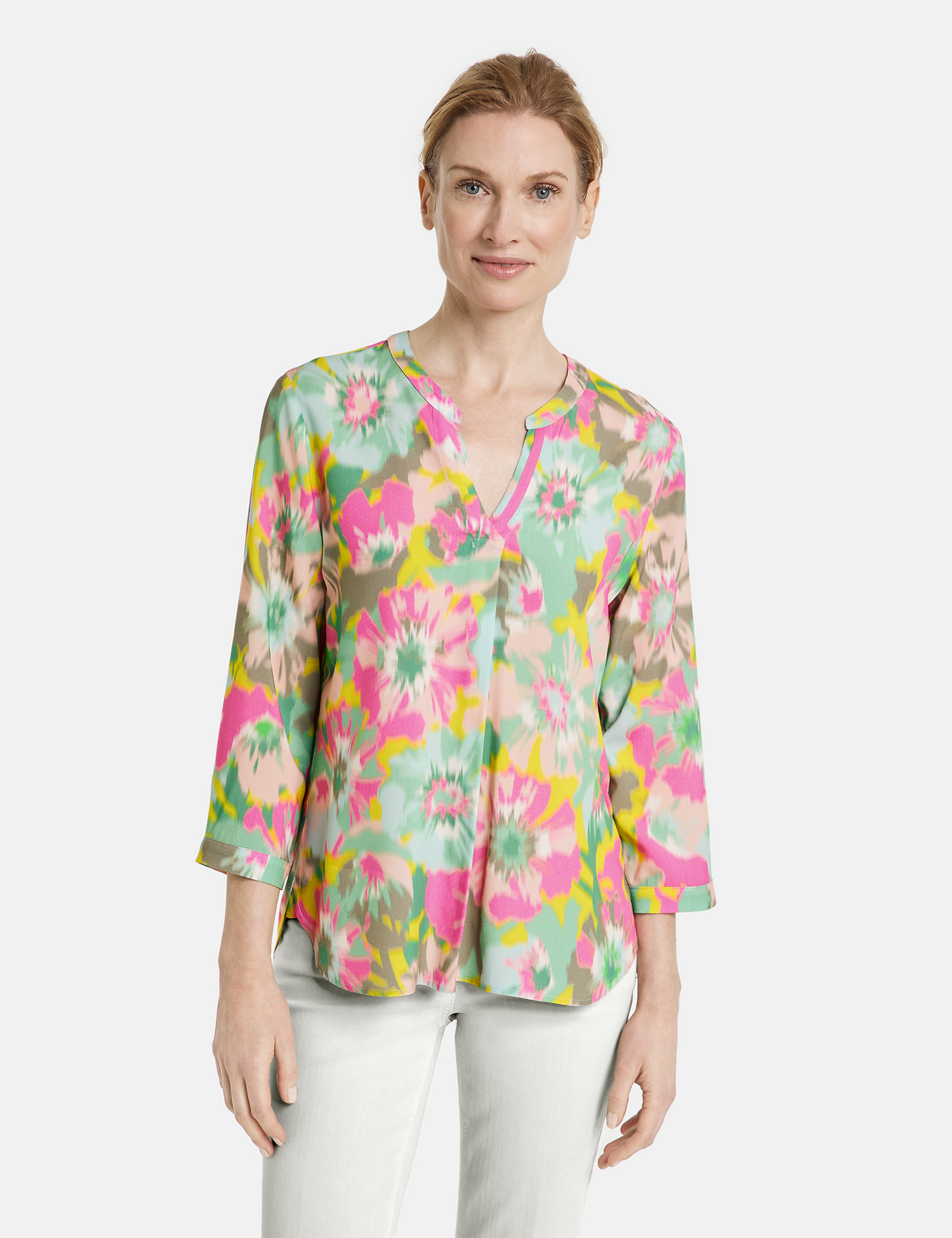 

Блуза Gerry Weber 3/4 Arm, цвет Grün/Lila/Pink Druck