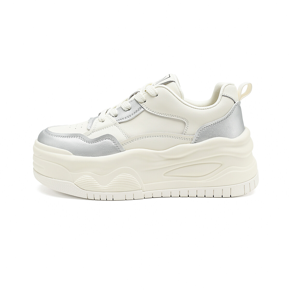 

Кроссовки D:FUSE SCANDINAVIA Skateboarding Shoes Women's Low-top Beige/Silver, бежевый