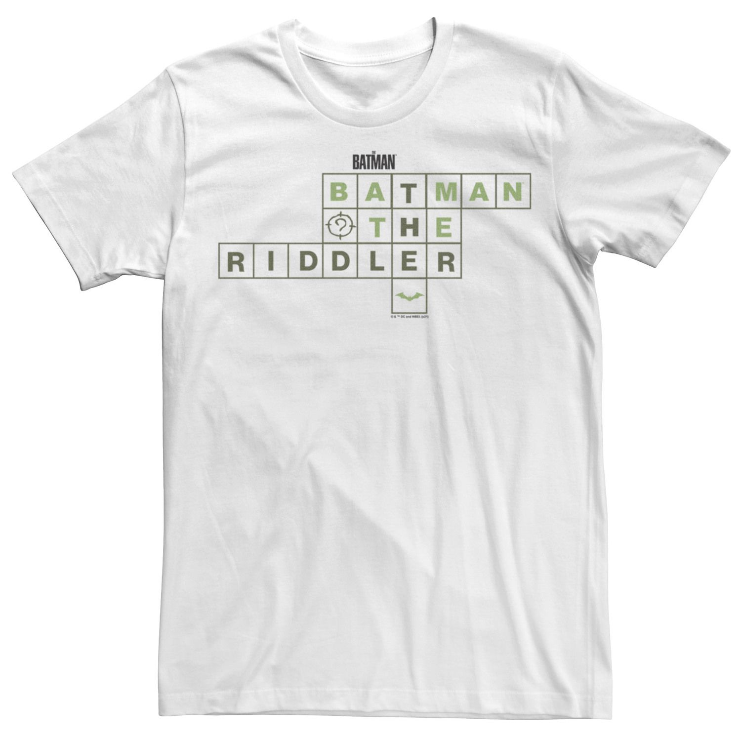 Мужская футболка DC Comics The Batman Crossword Riddler Licensed Character