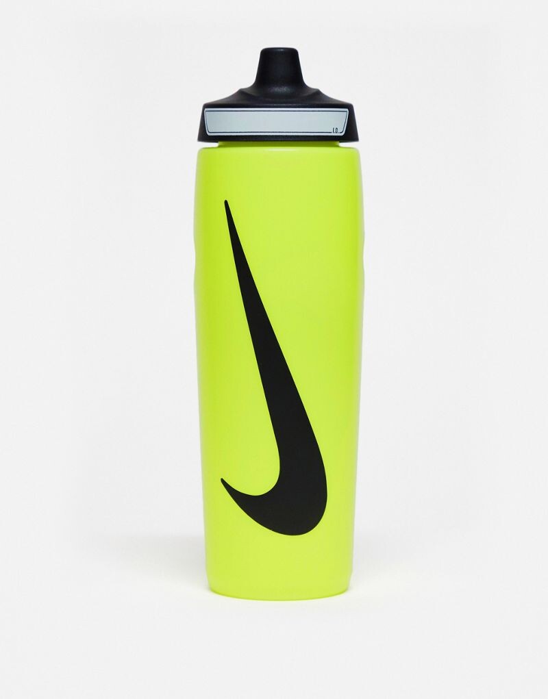 

Серая бутылка для воды Nike Refuel емкостью 24 унции