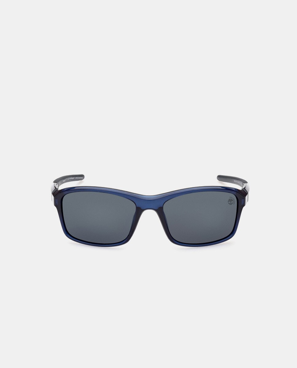 Синие мужские солнцезащитные очки прямоугольной формы с поляризационными линзами Timberland, синий темно коричневые женские солнцезащитные очки прямоугольной формы с поляризационными линзами vogue коричневый