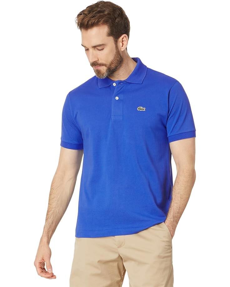 

Рубашка Lacoste Short Sleeved Ribbed Collar Shirt, цвет Ladigue