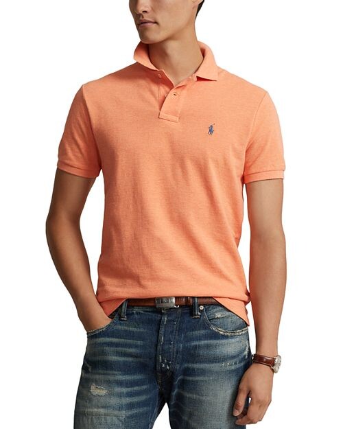 

Классическая сетчатая рубашка-поло Polo Ralph Lauren, цвет Orange