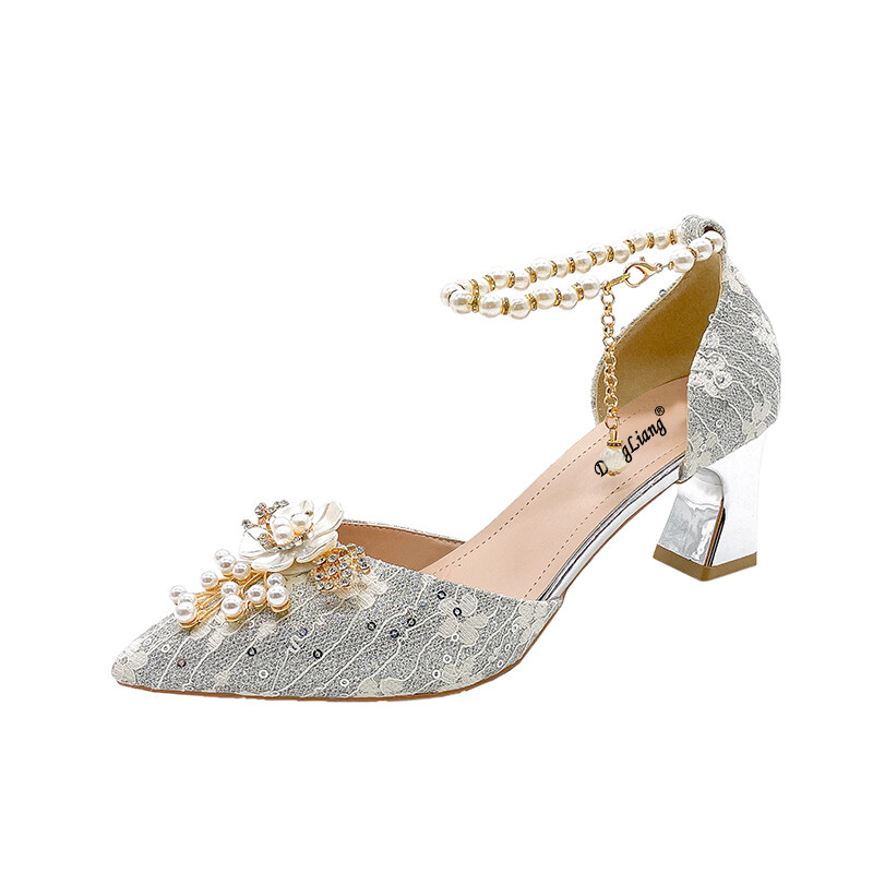 

Туфли женские на высоком каблуке Be Good, цвет Stiletto heel silver-toned 7cm