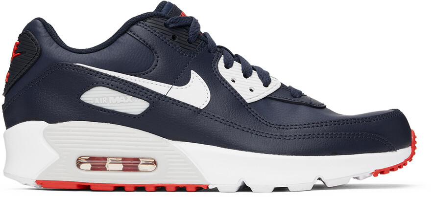 

Темно-синие детские кроссовки Nike Kids Air Max 90 LTR Big