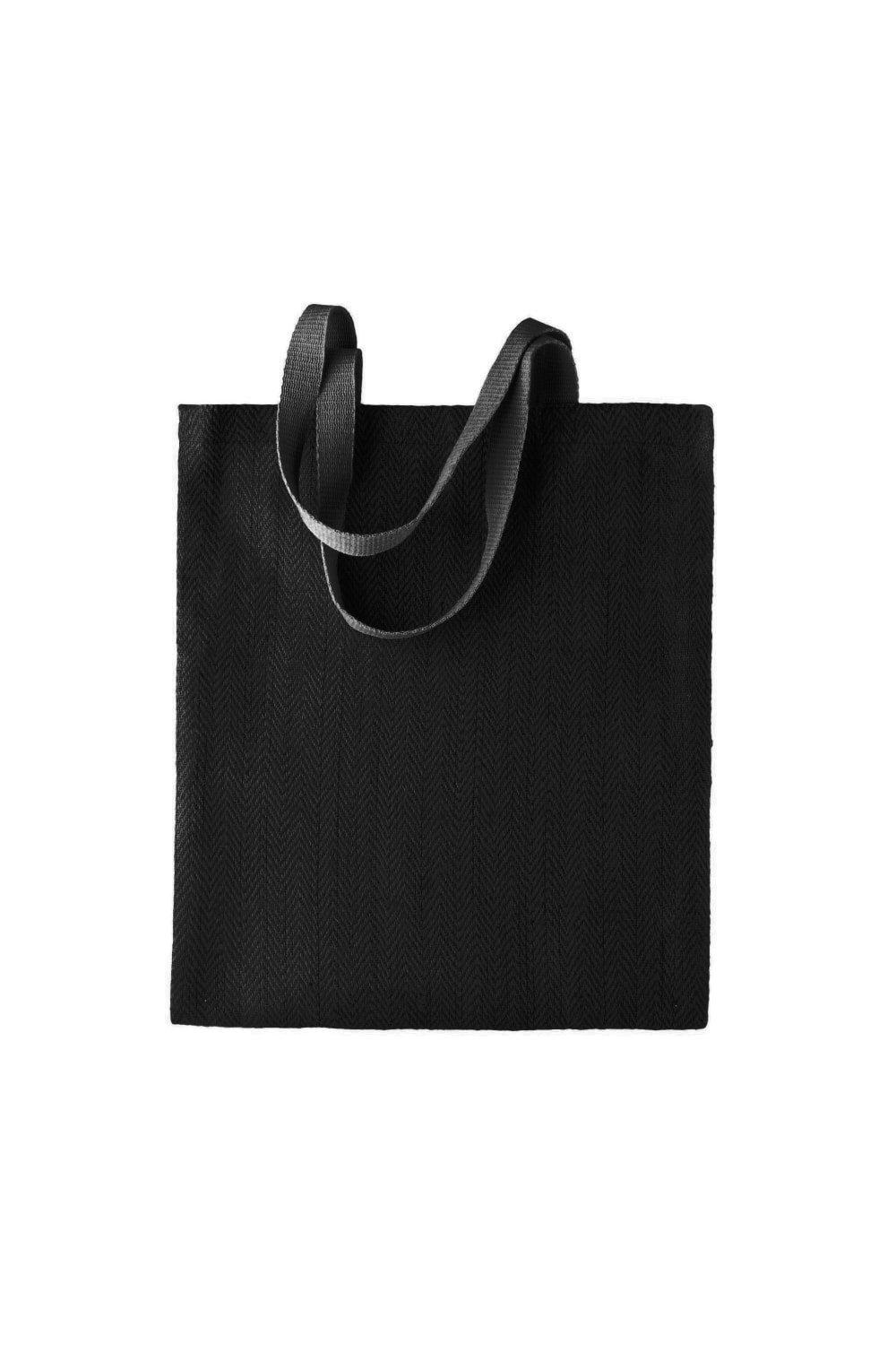 Джутовая сумка с рисунком (2 шт.) Kimood, черный