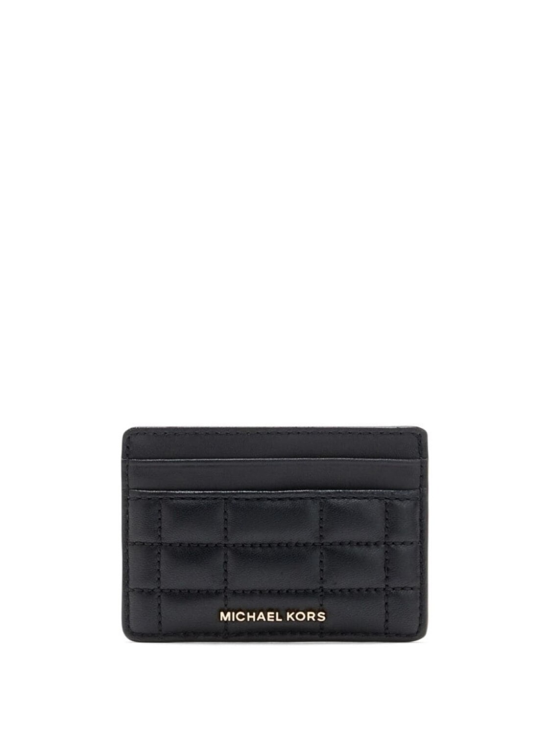 

Кожаный держатель для карт с логотипом Michael Kors, черный
