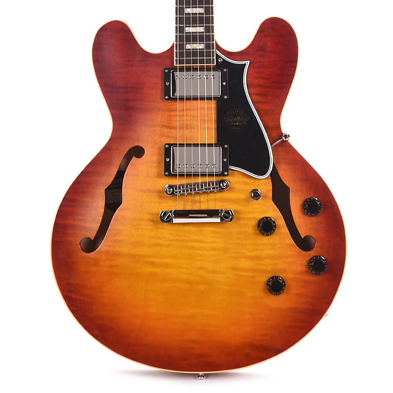 

Электрогитара Heritage Custom Shop Core H-535 Semi-Hollow Body Dark Cherry Sunburst