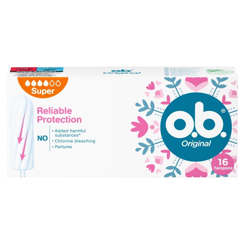 

O.B. Original Super гигиенические тампоны, 16 шт.