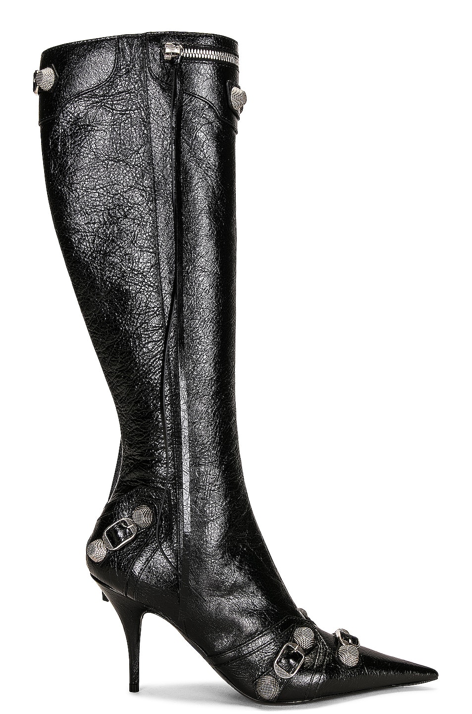 Ботинки Balenciaga Cagoles, цвет Black & Palladium цена и фото