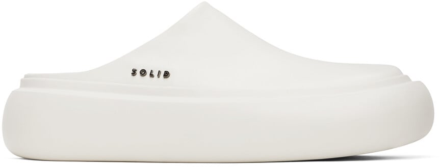 

Белые лоферы из фурнитуры Solid Homme
