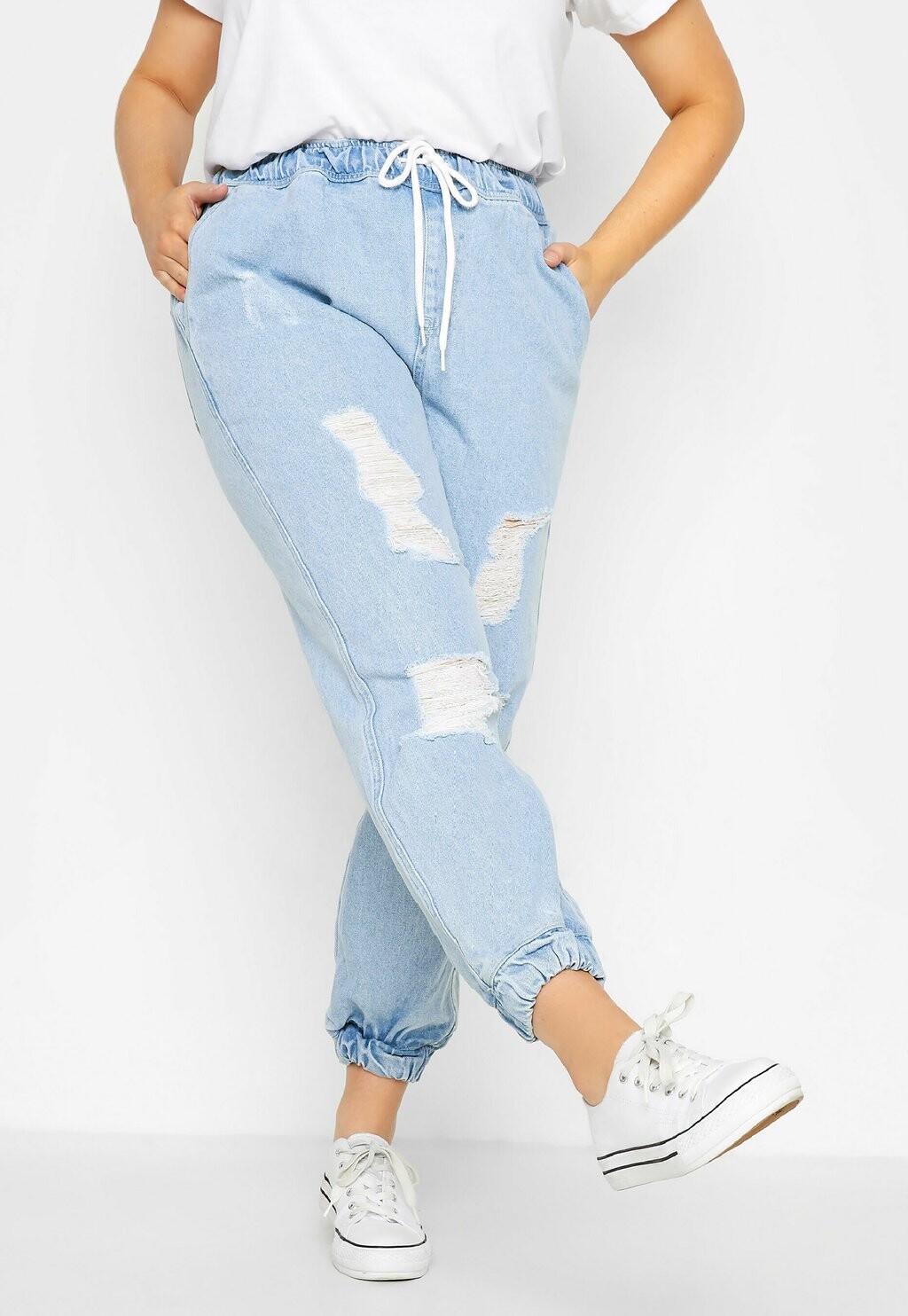 

Джинсы зауженного кроя Yours Clothing, светло-синий