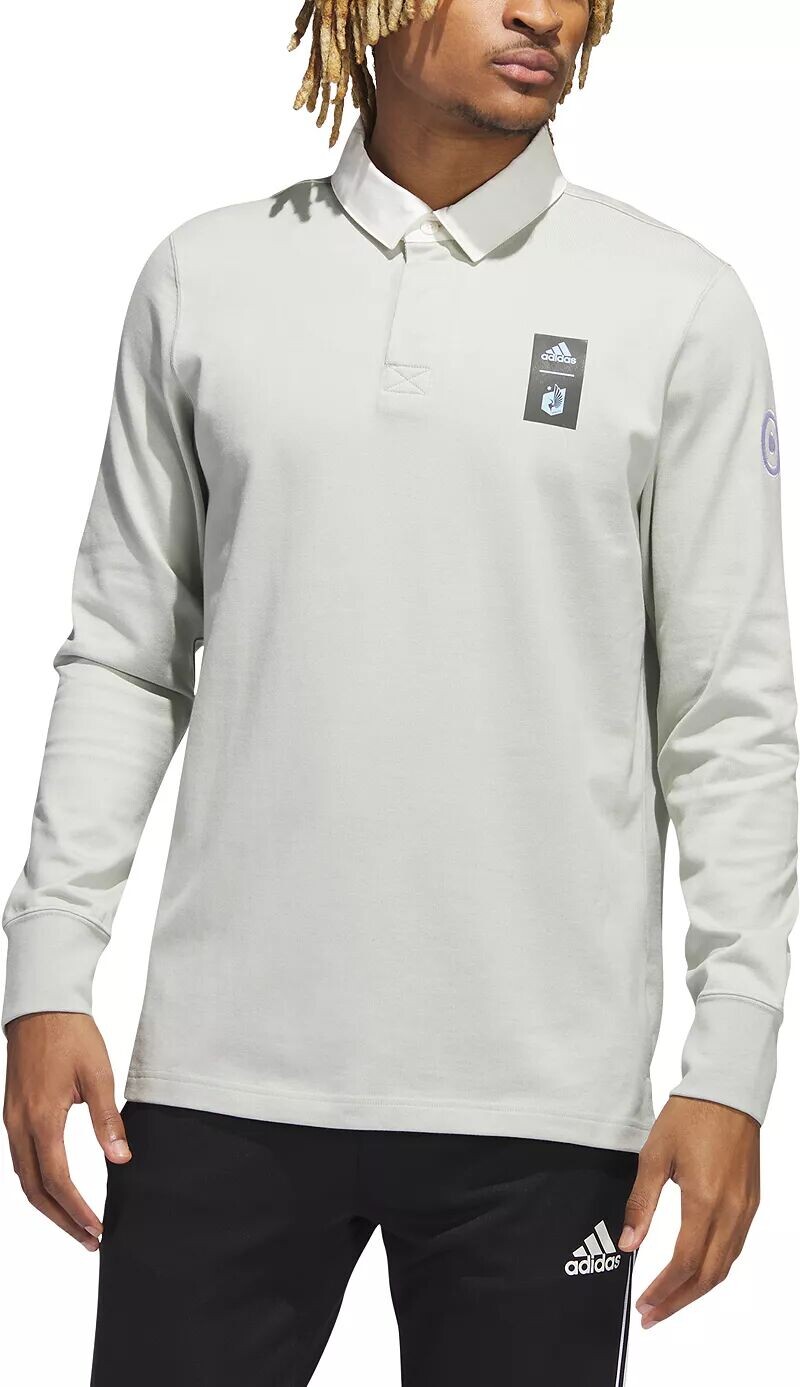

Поло с длинными рукавами Adidas Minnesota United FC 2023 Silver Travel