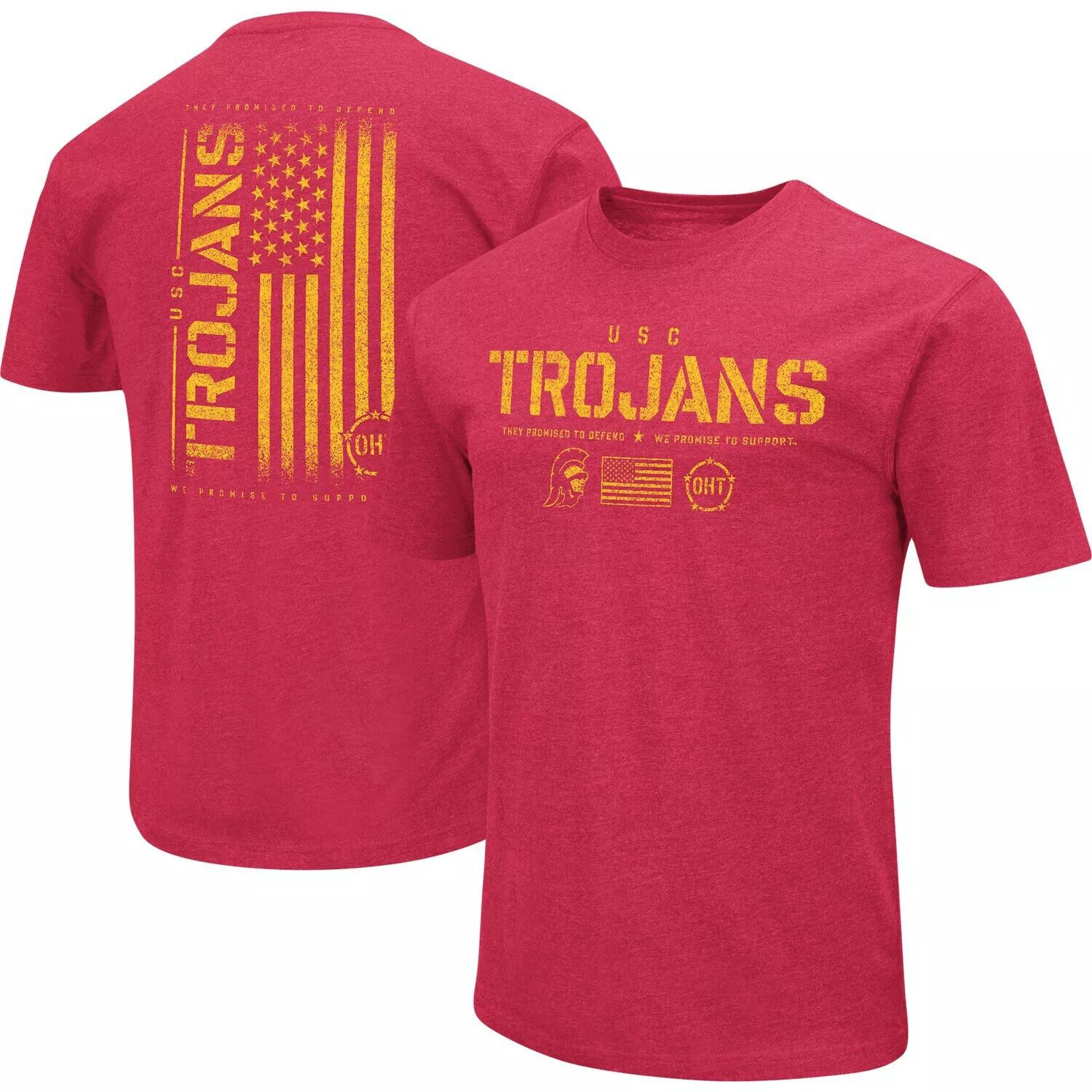 

Мужская футболка Colosseum Cardinal USC Trojans OHT Military Appreciation Flag 2.0