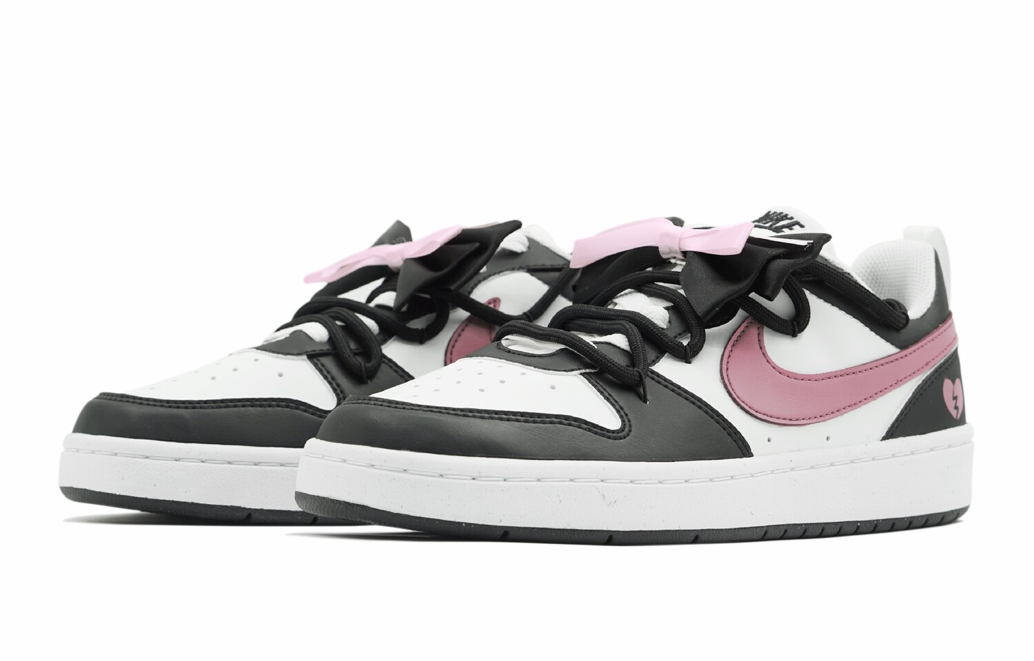 

Кроссовки Nike Court Borough Skateboarding Shoes Women's Low-top Black, черный