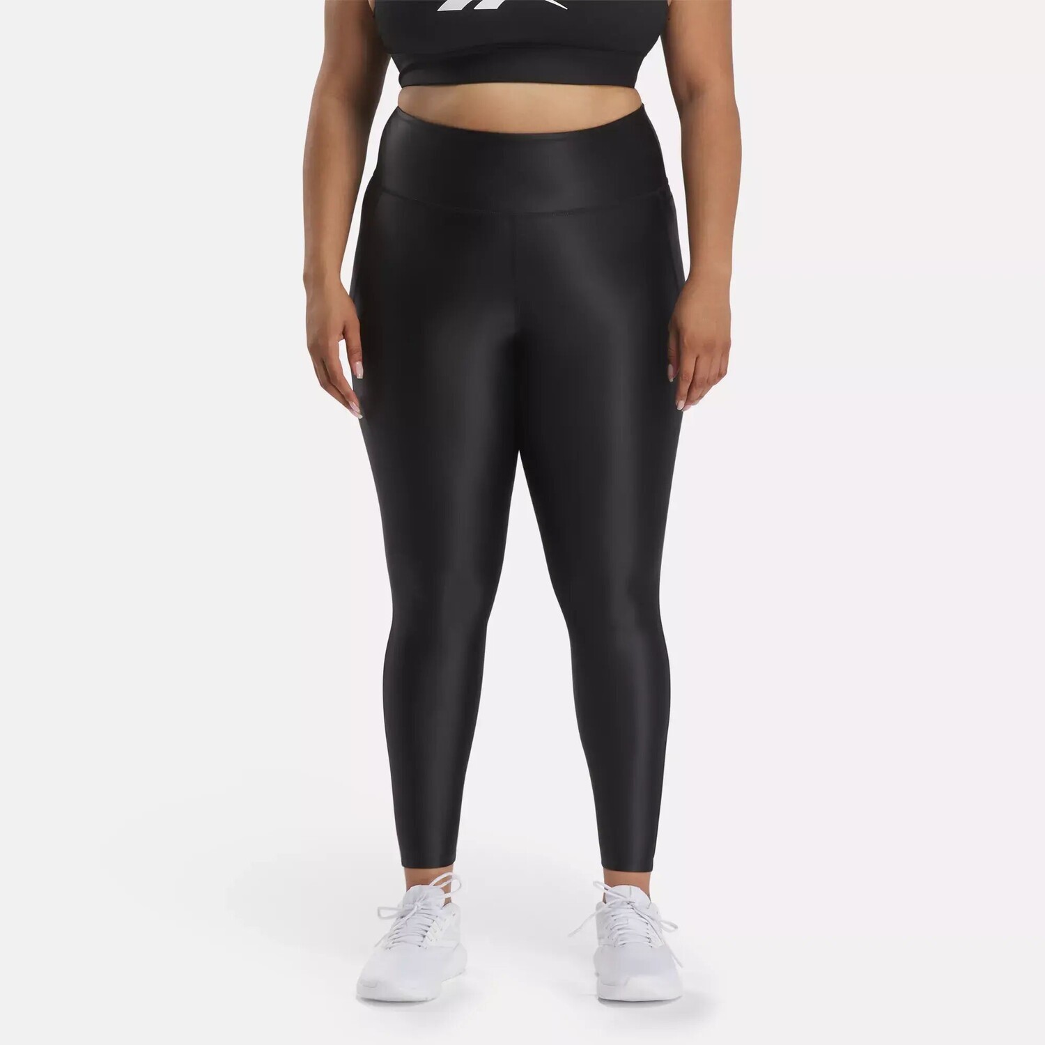 

Леггинсы Lux Shine с высокой посадкой (большие размеры) Reebok, черный