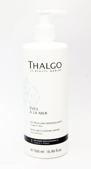 Мицеллярная очищающая вода Thalgo Eveil de la Mer для снятия макияжа 2 в 1 прекрасно очищает и освежает кожу, 500 мл