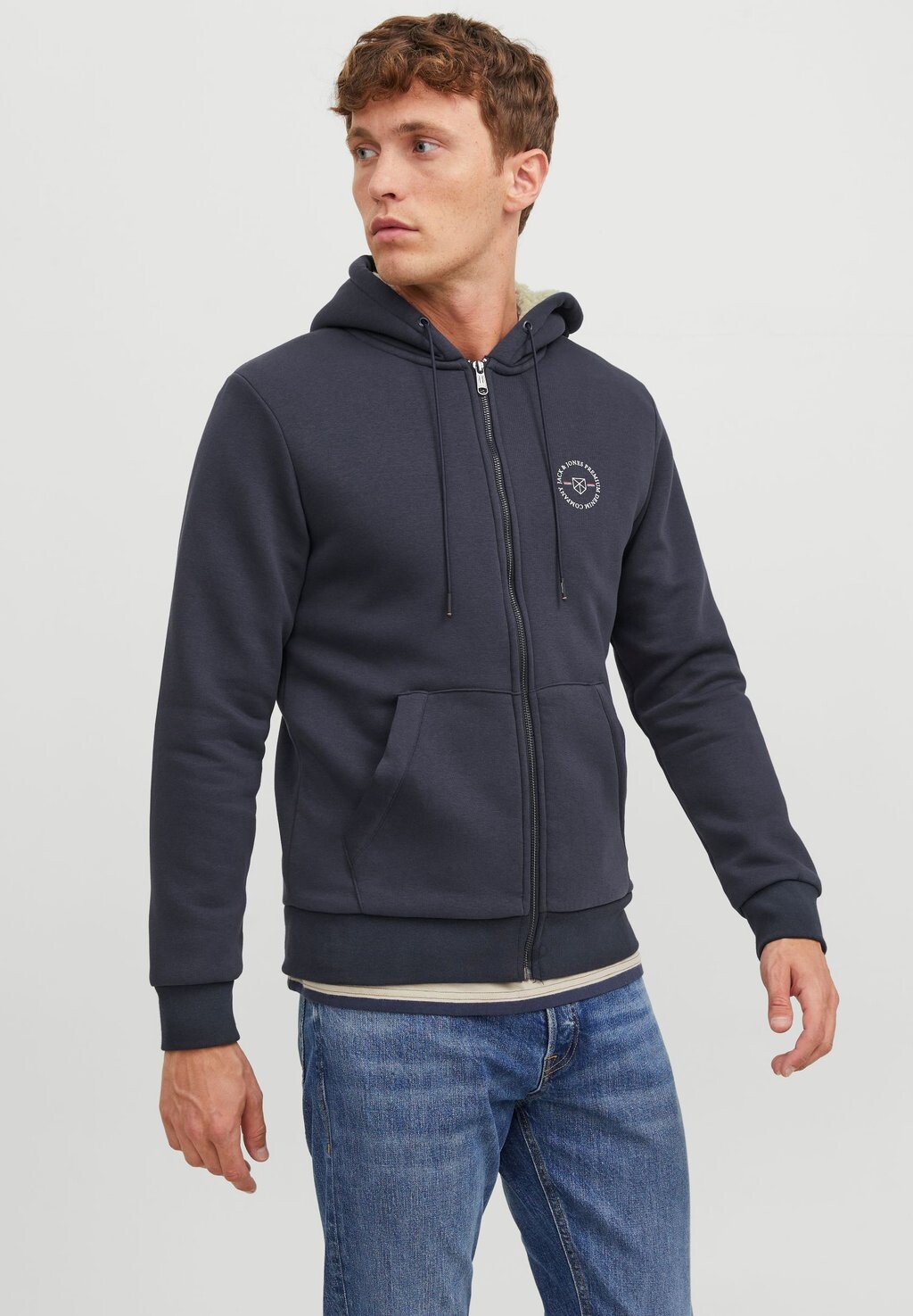 

Толстовка на молнии JPRBLUSHIELD ZIP Jack & Jones, морская перевозка