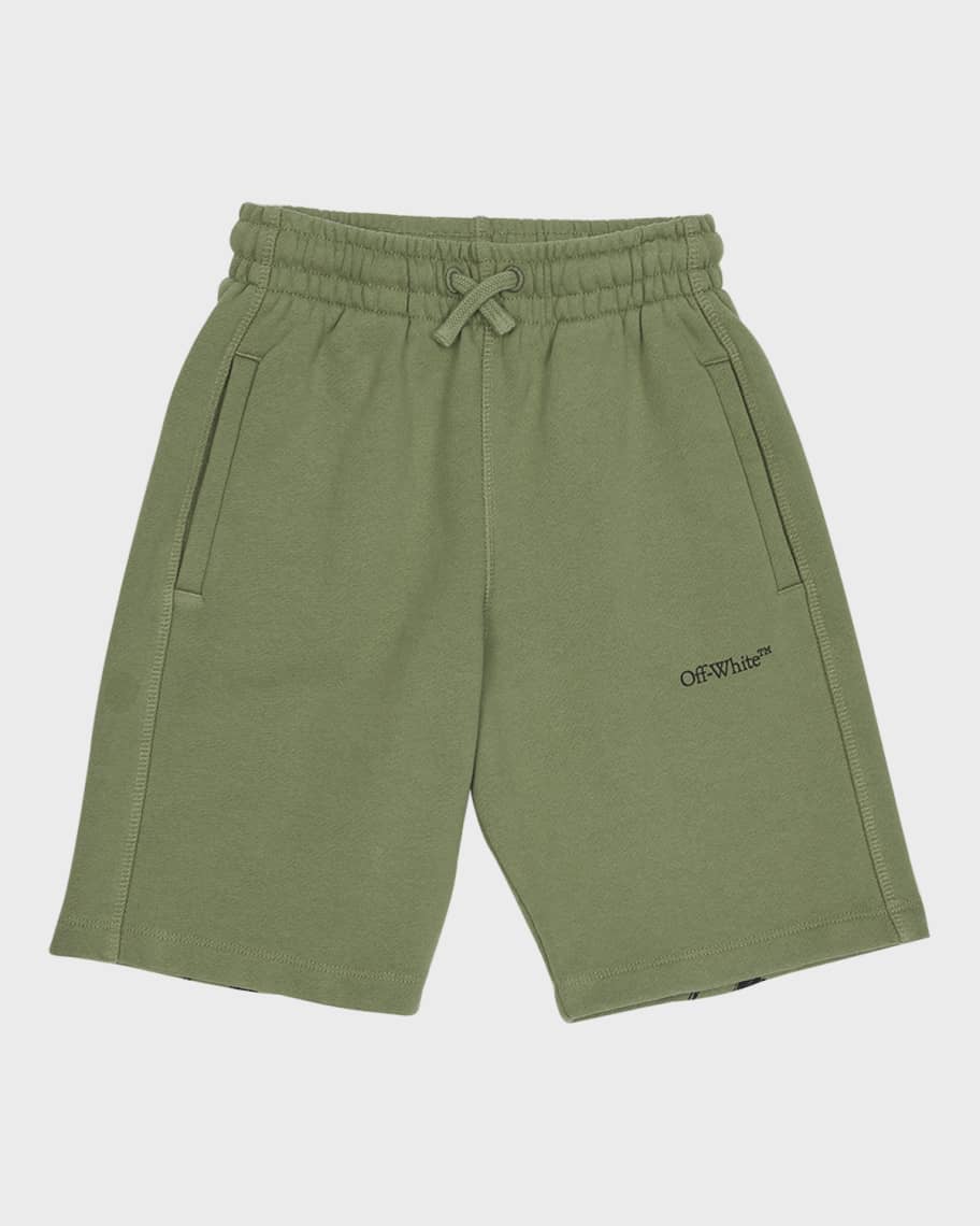 

Спортивные шорты в полоску с логотипом для мальчика, размер 4–12 Off-White