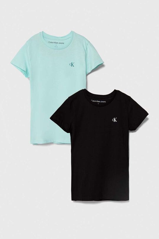 

Calvin Klein Jeans Детские хлопковые футболки, 2 пары, бирюзовый