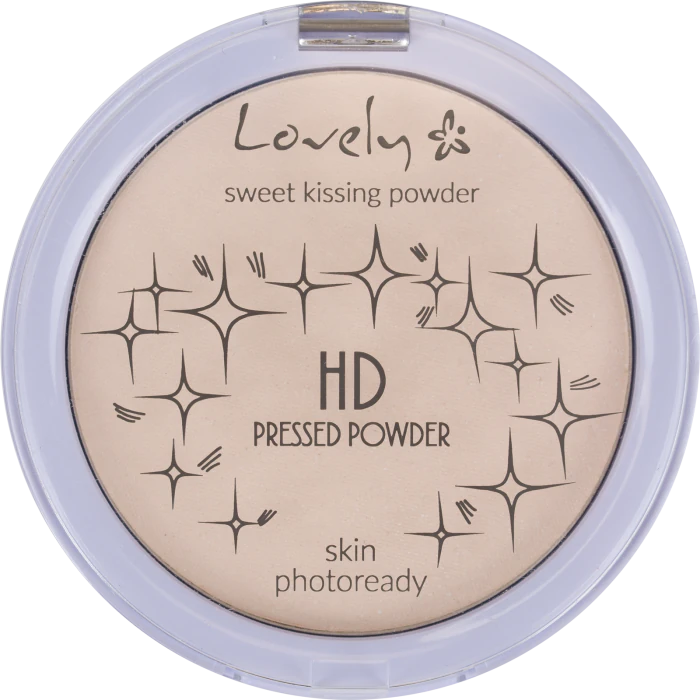 Пудра для лица HD Pressed Powder Polvos Compactos Lovely Makeup, 1 unidad