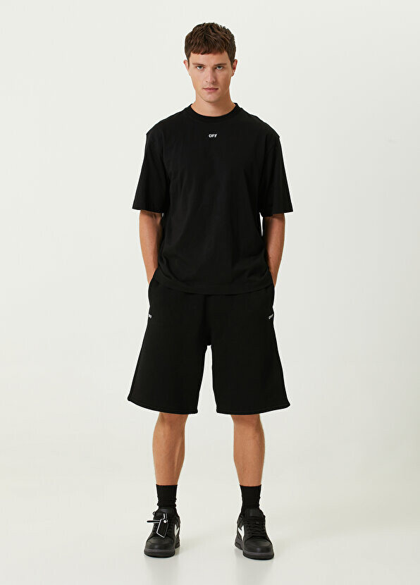 Бермуды с черным логотипом Off-White