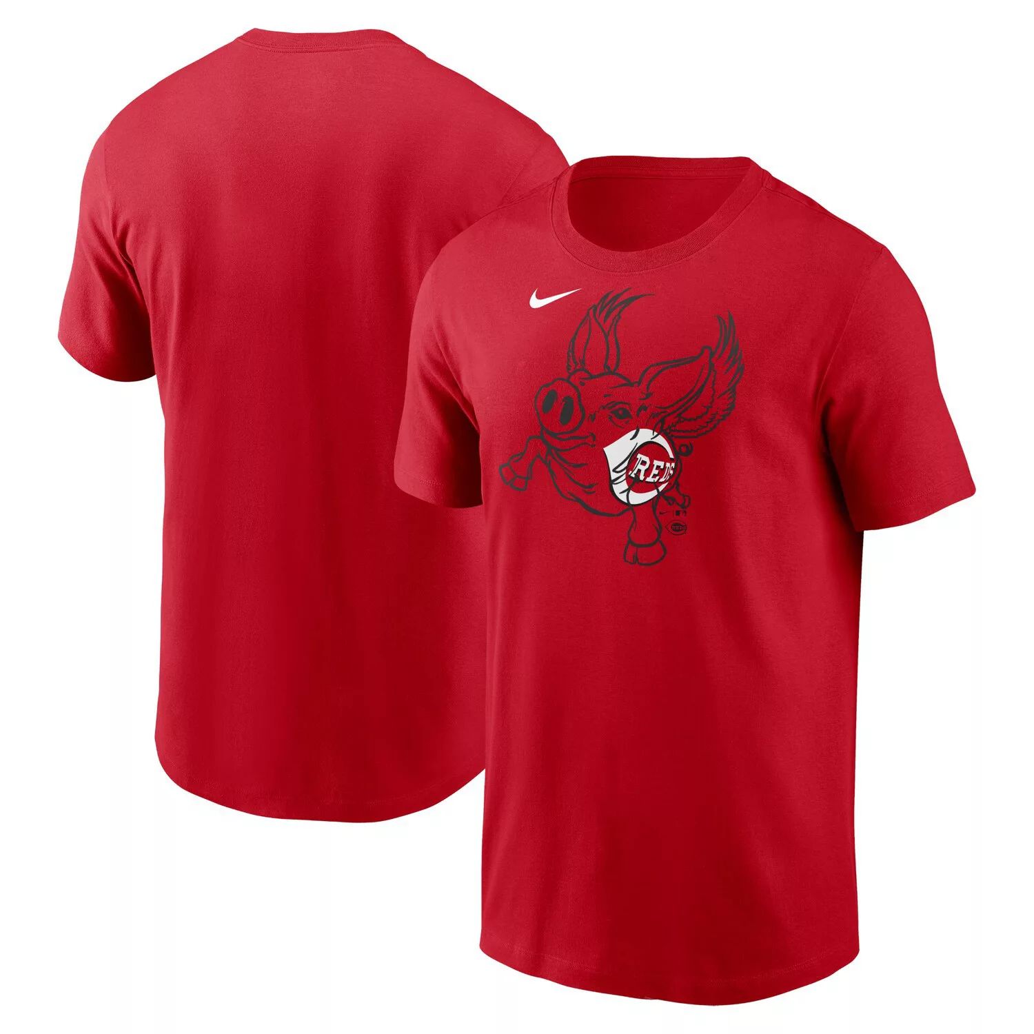 

Мужская красная футболка Nike Red Cincinnati Reds Flying Pig Local Team, Красный