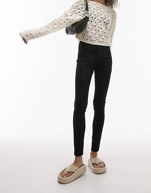 

Черные джинсы Topshop Leigh